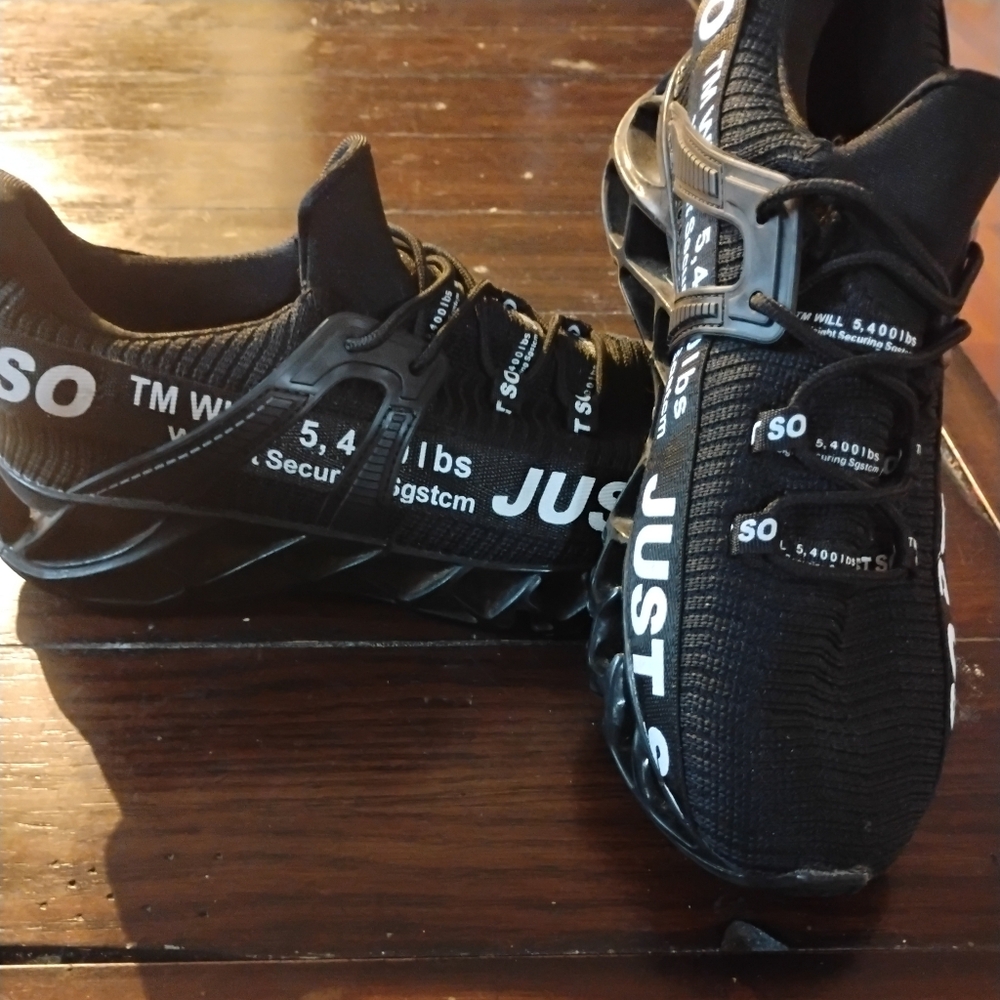 Men's Black 'Just So' Performance Sneakers - Picture 4 of 7